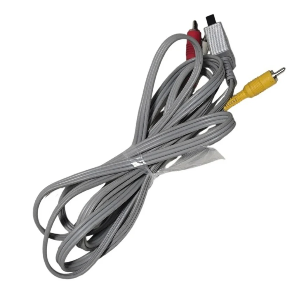 Nintendo OEM AV Composite Cable SNES N64 GameCube Gray RCA Audio Video Cord
